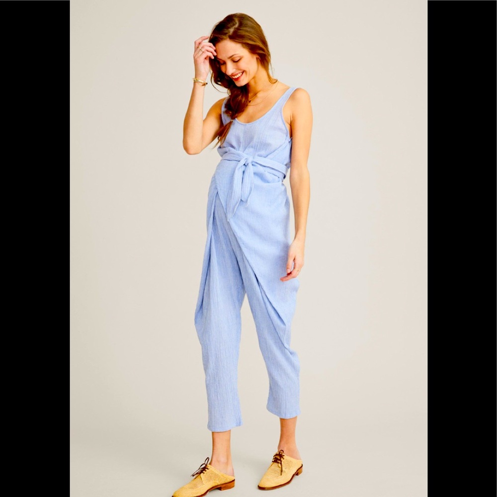 NWT Hatch Collection Maternity Wrap Around Jumpsuit